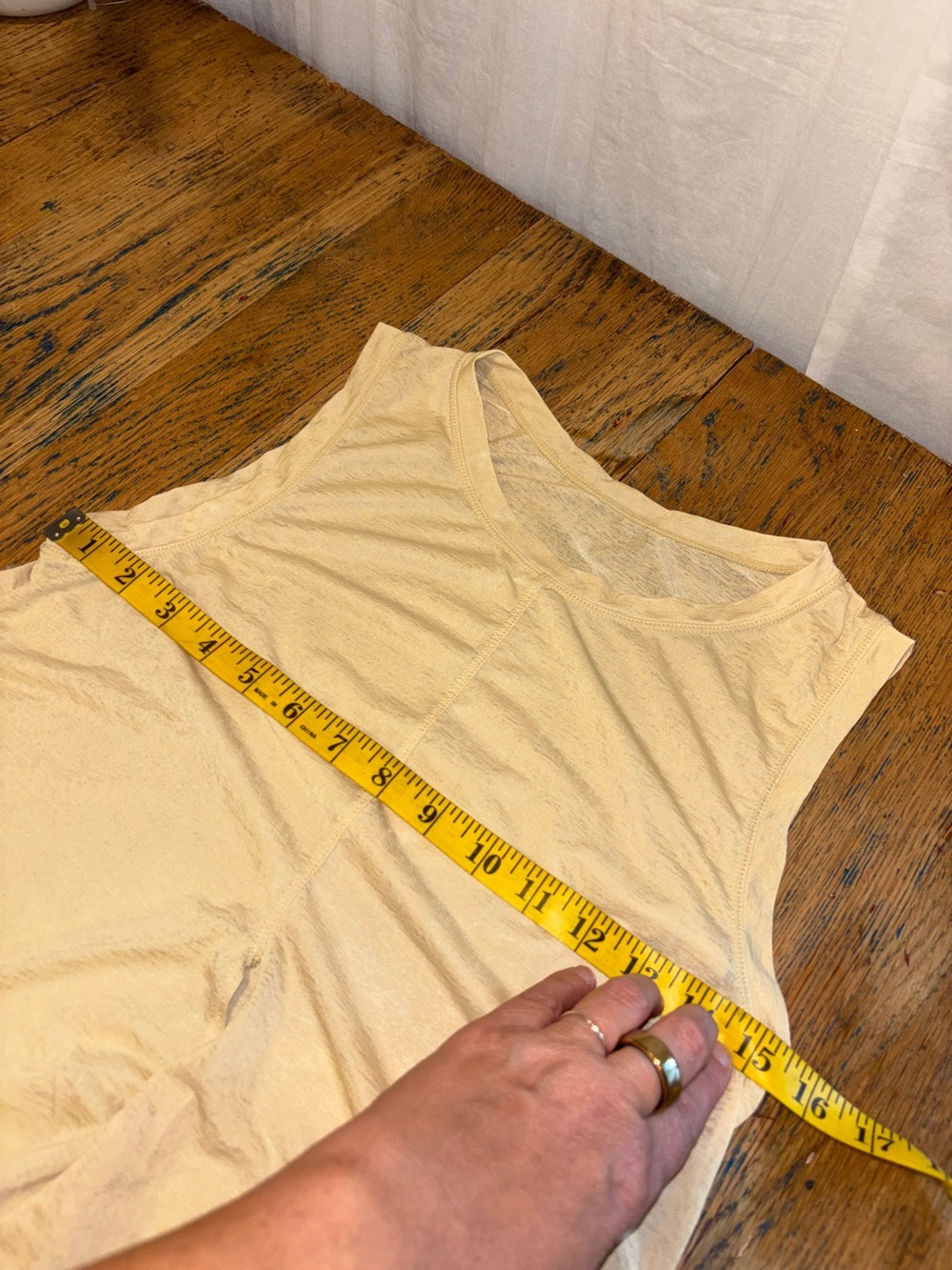 Fabletics Wrap Tie Tank Top Beige Size M - Picture 6 of 9